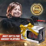 Hockey Radar Gifts Training Aids - Speed Sensor, Hands-Free Radar Guns | Ice, Field, Street & Roller Hockey, High-Tech Gadget & Gear, Black