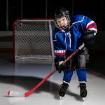 Franklin Sports Junior Ice Hockey Stick - Ripper Lefty Handed Ice Kids Hockey Stick - 55" Inch Junior Composite Shaft for Youth Players - 50 Flex + Textured Grip - Lefty