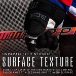 Franklin Sports Junior Ice Hockey Stick - Ripper Right Handed Ice Kids Hockey Stick - 55" Inch Junior Composite Shaft for Youth Players - 50 Flex + Textured Grip - Righty