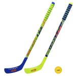 Franklin Sports NERF Proshot Kids Hockey Sticks + Ball Set - 2 Player Youth Indoor + Outdoor Set - 2 in 1 Knee + Floor Hockey - (2) NERF Proshot Youth Sticks + (1) Foam Ball Included