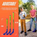 Franklin Sports NERF Proshot Kids Hockey Sticks + Ball Set - 2 Player Youth Indoor + Outdoor Set - 2 in 1 Knee + Floor Hockey - (2) NERF Proshot Youth Sticks + (1) Foam Ball Included