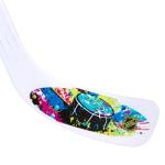 Franklin Sports NHL Kids Mini Hockey Set - Includes (1) Knee Hockey Goal, (2) Mini Sticks + (2) Foam Balls - Indoor Toy Youth Goal + Sticks Set - Graffiti