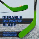 Franklin Sports Street Hockey Sticks - Power X Junior Street Hockey Stick - Wood and Fiberglass Shaft - ABS Blade - One Piece Stick - 52" Right Handed