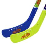 Franklin Sports NERF Proshot Kids Hockey Sticks + Ball Set - 2 Player Youth Indoor + Outdoor Set - 2 in 1 Knee + Floor Hockey - (2) NERF Proshot Youth Sticks + (1) Foam Ball Included