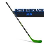 Franklin Sports Street Hockey Sticks - Power X Junior Street Hockey Stick - Wood and Fiberglass Shaft - ABS Blade - One Piece Stick - 52" Right Handed