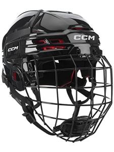 CCM Tacks 70 Senior Hockey Helmet Combo, Black