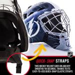 Franklin Sports Tampa Bay Lightning NHL Hockey Goalie Face Mask - Goalie Mask for Kids Street Hockey - Youth NHL Team Masks for Kids