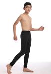 CVVTEE Boys Compression Pants Base Layers Soccer Hockey Tights Athletic Leggings Thermal for Kids… (US, Numeric, 10, Regular, 1black+1white)