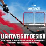 Franklin Sports NHL Chicago Blackhawks Team 48-Inch Vinyl Hockey Stick, Left, Junior, Red