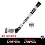 Franklin Sports Los Angeles Kings NHL Mini Soft Hockey Stick Set - Great Toy for Kids- NHL Team Soft Foam Mini Knee Hockey Stick and Ball Set
