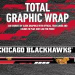 Franklin Sports NHL Chicago Blackhawks Team 48-Inch Vinyl Hockey Stick, Left, Junior, Red