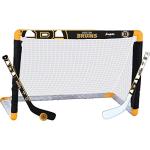 Franklin Sports NHL Boston Bruins NHL Team Mini Hockey Set - Kids Indoor Knee Hockey Goal, Ball+2 Mini Stick Combo Ages 3+