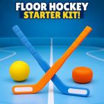 Liberty Imports Kids Floor Hockey Stick Set - 29" Youth Indoor Outdoor Toys Sports Starter Set with Plastic Puck and Ball for Toddlers, Children Ages 3-7 (2 Pack)