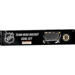 Franklin Sports NHL Boston Bruins NHL Team Mini Hockey Set - Kids Indoor Knee Hockey Goal, Ball+2 Mini Stick Combo Ages 3+