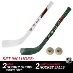 Franklin Sports NHL Minnesota Wild Mini Hockey 2 Piece Player Stick Set