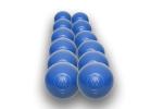 Mylec Street Hockey Balls, No-Bounce Hockey Balls, Perfect for Play at Less Than 30 Degrees F, Durable Construction, Stree & Roller Hockey Ball for Outdoor Play - Blue 12 Pack