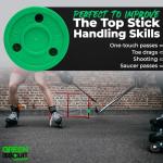 Green Biscuit 2 Pack: Off Ice Hockey Pucks