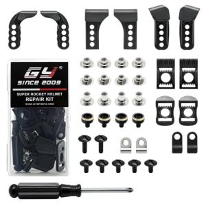 Hockey Helmet Repair Kit with 38 Essential Parts
