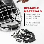 Hockey Helmet Repair Kit with 38 Essential Parts