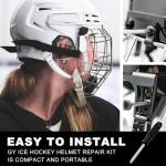Hockey Helmet Repair Kit with 38 Essential Parts