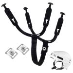 Hockey Helmet Chin Strap with Snap and Ear Loops