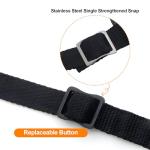 Hockey Helmet Chin Strap with Snap and Ear Loops