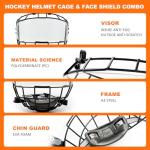 Junior GY Hockey Helmet Cage and Face Shield Combo