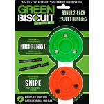 Green Biscuit Original Off-Ice Hockey Puck 2-Pack