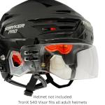 TronX S40 Vented Hockey Helmet with Clear Visor