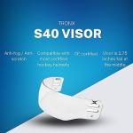 TronX S40 Vented Hockey Helmet with Clear Visor