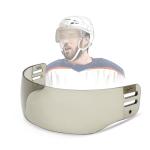 GY Hockey Half Face Visor - Smoke
