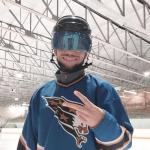 TronX S30 Blue Mirrored Hockey Helmet Visor