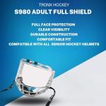 TronX S980 Hockey Full Face Shield Helmet Combo