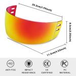 GY V300 Tinted Hockey Helmet Visor and Shield