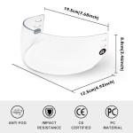 Clear Anti-Fog Hockey Half Visor for Youth & Adults