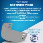 TronX S30 Hockey Helmet with Smoke Tinted Visor