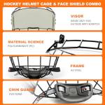 Junior Hockey Helmet Cage and Face Shield Combo