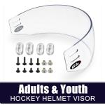 Clear Anti-Fog Hockey Half Visor for Youth & Adults