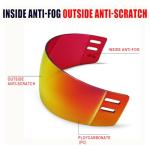 GY V300 Tinted Hockey Helmet Visor and Shield