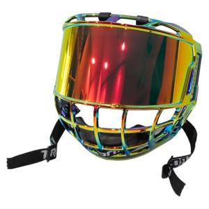 TronX S980 Revo Red Mirrored Hockey Face Shield