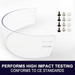 GY M88 Clear Hockey Helmet Half Face Visor