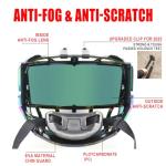 GY Hockey Junior Full Face Shield Visor - Revo Red