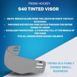 TronX S40 Vented Smoke Hockey Helmet Visor