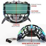 GY Hockey Junior Full Face Shield Visor - Revo Red