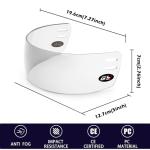 Clear Hockey Helmet Visor - Anti-Scratch, Anti-Fog