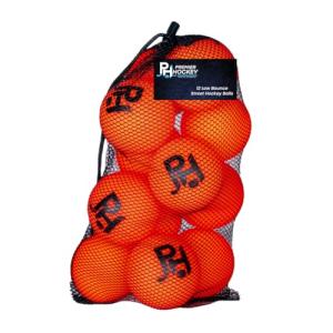 12-Pack All-Weather Street Hockey Balls - Durable & Bright