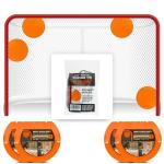 Top Shelf Targets 4 Pack Magnetic Hockey & Lacrosse Goal Targets - 8-Inch Orange