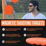 Top Shelf Targets 4 Pack Magnetic Hockey & Lacrosse Goal Targets - 8-Inch Orange