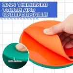 Arrowbash 4 Pcs Silicone Hockey Shooting Targets Agility Shooting Goal Target Discs with Straps Set Reactive Hockey Training Equipment for Lacrosse Soccer Practice Accuracy, Orange, Green (6 Inch)