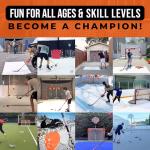 Top Shelf Targets 4 Pack Magnetic Hockey & Lacrosse Goal Targets - 8-Inch Orange